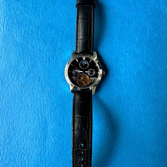 TSS Men’s Analog Watch (Black) - Picture 3 of 10